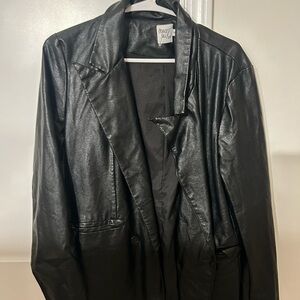 Princess Polly Black Leather Jacket